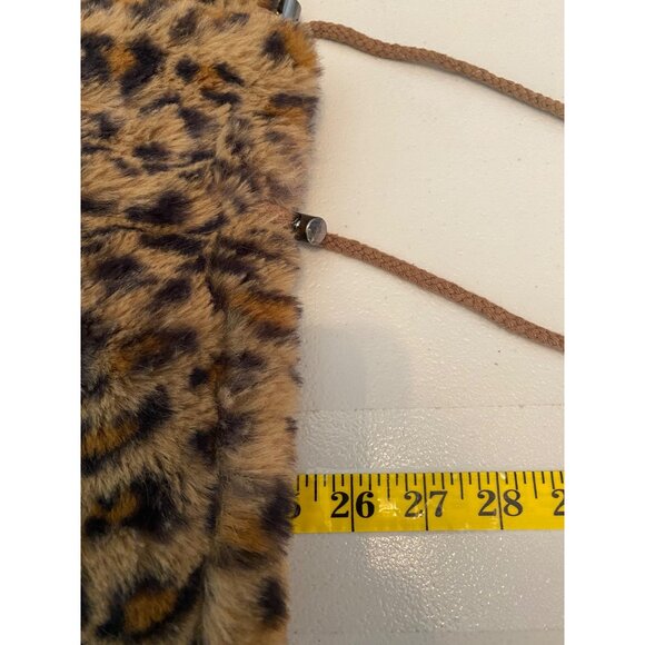 Lucky Brand Faux Fur Leopard Print Jacket w/ Hood XS - Picture 9 of 13